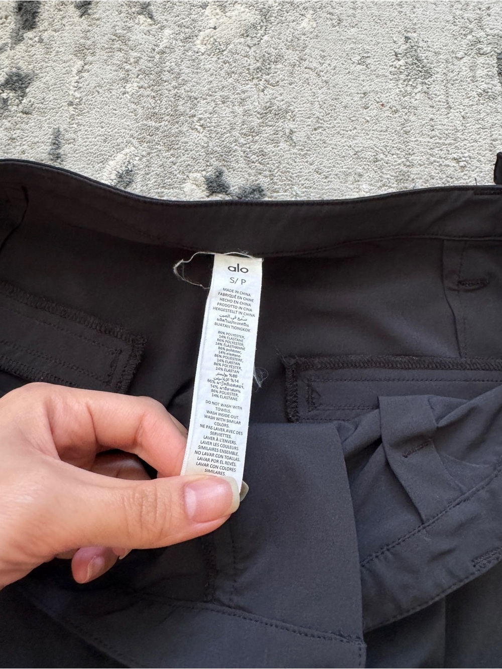 Alo Yoga Mid-Rise Showdown Trouser S - Gem